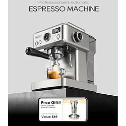 Avis HiBREW H10A Machine à café expresso semi-automatique 19 bars, cafetière froide/chaude