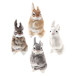 Animal Figurines Jouet fausse fourrure