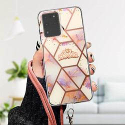 Avis Avizar Coque Samsung Galaxy S20 Ultra Motif géométrique avec Cordon Amovible rose gold