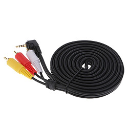 3.5mm mâle à 3-rca mâle adaptateur audio stéréo câble d'extension 3meter pas cher