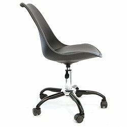 Avis Paris Prix Lot de 2 Chaises à Roulettes Kiruna 92cm Noir