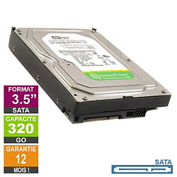 Disque Dur 320Go SATA 3.5 Western Digital WD3200AVVS-63L2B0 5400rpm 8Mo - Reconditionné