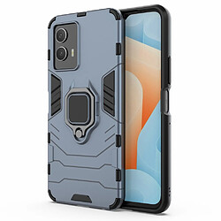 Coque en TPU anti-griffes avec béquille, bleu pour votre Vivo IQOO U5 5G