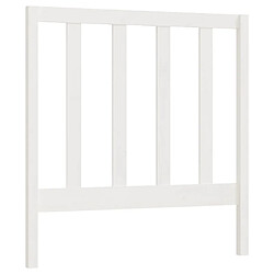 vidaXL Tête de lit Blanc 96x4x100 cm Bois massif de pin