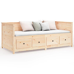 Acheter vidaXL Lit de jour sans matelas 75x190 cm bois de pin massif