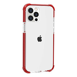 Coque en acrylique transparent épaissi aux quatre coins clair, antichoc rouge pour votre Apple iPhone 13 Pro 6.1 pouces