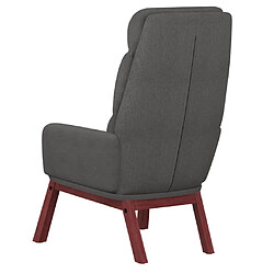 Maison Chic Chaise de relaxation | Fauteuil relax Gris foncé Tissu -GKD78624 pas cher