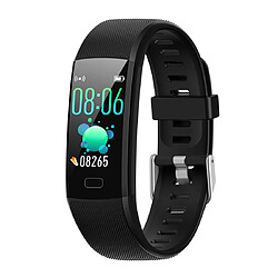 Wewoo Bracelet connecté Y10 0,96 pouces TFT écran couleur IP67 Étanche Smart Braceletrappel des appels de soutien / surveillance de la fréquence cardiaque / de la pression artérielle / du sommeil / Oxymètre noir