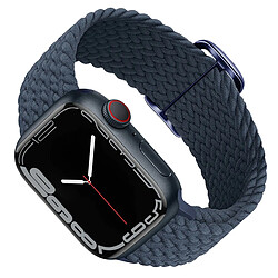 Avizar Bracelet pour Apple Watch 41mm / 40mm / 38 mm Nylon Tressé Respirant bleu roi