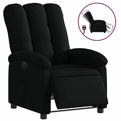 Maison Chic Fauteuil Relax pour salon, Fauteuil inclinable électrique Noir Tissu -GKD96832