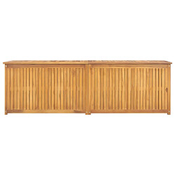 Helloshop26 Boîte coffre de jardin 175 x 50 x 55 cm bois massif de teck 02_0012989 