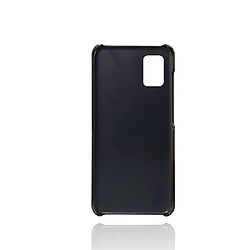 Coque en TPU + PU avec double porte-cartes noir pour votre Samsung Galaxy A51