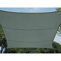 Perel Voile d'ombrage carrée 5 m Gris vert