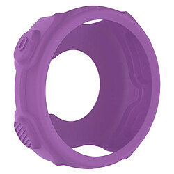 Wewoo Protection écran Étui de en silicone de montre de couleur solide pour Garmin F235 / F750 violet