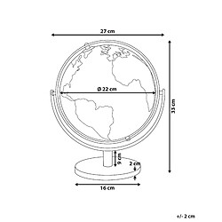 Avis Beliani Globe DRAKE Argenté 33 cm