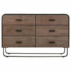 Commode Alexandra House Living Marron Bois Fer Tôle Bois d'épicéa 40 x 78 x 120 cm