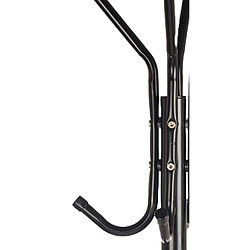 Acheter LA PENDERIE PORTANT A VETEMENTS PORTE MANTEAU 8 PATERES style industriel EN METAL NOIR 48X48X170CM+KIPIT