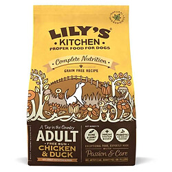 Avis Croquettes Sans Céréales au Poulet Fermier et au Canard pour Chiens - Lily's Kitchen - 1Kg