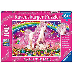 Ravensburger Horse Dreams - Puzzle 100 piAces A paillettes pour enfants - chaque piAce est unique, les piAces semboAtent parfaitement