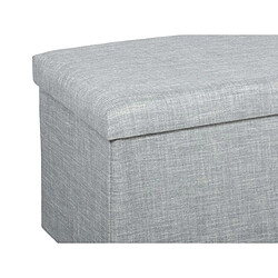 Atmosphera, Createur D'Interieur Pouf pliant double Tomaz - Gris clair - Atmosphera