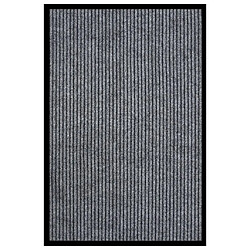 vidaXL Paillasson rayé Gris 80x120 cm