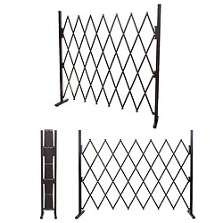 Mendler Grillage HWC-B34, grille protectrice télescopique, aluminium marron ~ hauteur 153cm, largeur 28-200cm