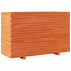 vidaXL Jardinière cire marron 110x40x72 cm bois de pin massif