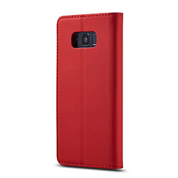 Acheter Wewoo Housse Coque Pour Galaxy S8 LC.IMEEKE LC-002 Series Skin Hand Feeling PU + TPU en cuir à rabat horizontal avec support et fente carte et portefeuille rouge