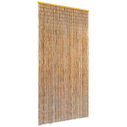 vidaXL Rideau de porte contre insectes Bambou 90 x 220 cm