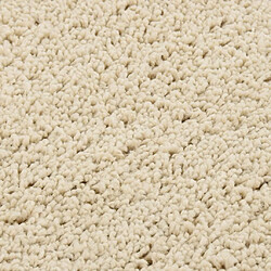 Avis vidaXL Tapis shaggy antidérapant Crème 80x150 cm