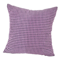 Housse De Coussin En Velours Côtelé Doux Taille Carrée Taille Coussin Violet pas cher