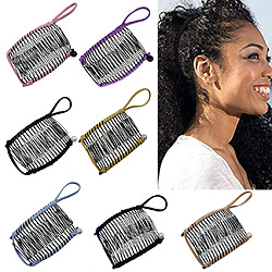 20Combs Femme Nouvelle Mode Pinces À Banane Plateau En Épingle À Cheveux Plug Cheveux Peigne Jaune pas cher