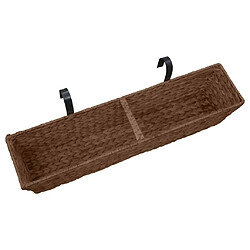 Acheter vidaXL Jardinières 2 pcs Jacinthe d'eau Marron