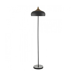 Luminaire Center Lampadaire Gaucho Noir mat 2 ampoules 150cm