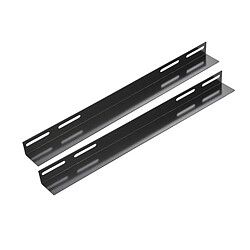 Kimex Kit de 2 rails en L pour rack sol 19'', Longueur 500mm