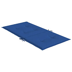 Acheter vidaXL Coussins de chaise de jardin à dossier bas lot de 6 bleu royal