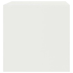 Maison Chic Meuble TV scandinave - Banc TV pour salon Blanc 80 x 40 x 40 cm Aggloméré -MN49242 pas cher