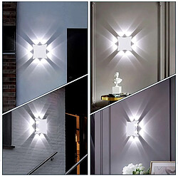 Stoex Applique Murale Led Blanc Froid Applique Murale Minimaliste D'Intérieur Lampe Murale Moderne Blanche Pour Couloir, Escaliers