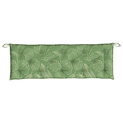 Acheter Maison Chic Coussin Confort | pouf | Coussin de banc de jardin motif de feuilles 150x50x7 cm -GKD48860