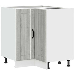 vidaXL Armoire d'angle de cuisine Lucca sonoma gris bois d'ingénierie