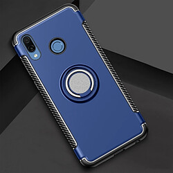 Wewoo Coque Étui de protection magnétique à 360 degrés avec bague de rotation pour Huawei Honor Play bleu