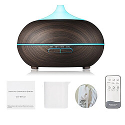 Acheter Universal Humidificateur d'air à ultrasons télécommandé 550ml Arôme Diffuseur d'huiles essentielles aromatiques avec granulés de bois 7 variations de couleur Lumière LED |