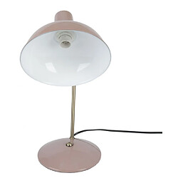 Avis LEITMOTIV Lampe en métal à poser Hood vieux rose.