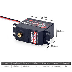 Avis 3650 3100KV Brushless Moteur et 45A Brushless ESC avec 6kg Metal Gear Servo Radiateur RC Bras Oscillant Combo Ensemble pour 1/0 RC Camion de Voiture