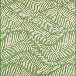 NAZAR Tapis feuille de palmier indoor outdoor vert - 200x200