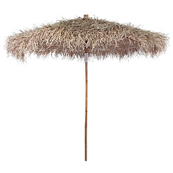 Helloshop26 Parasol en bambou avec toit en feuille de bananier 270 cm 02_0008582