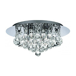 Searchlight Plafonnier Design Bathroom Cristal Chrome 4 ampoules 17,5cm