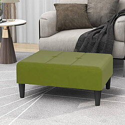 vidaXL Repose-pied Vert clair 78x56x32 cm Velours