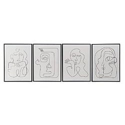 Cadre DKD Home Decor Abstrait (45 x 3 x 60 cm) (4 pcs)