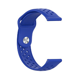 Avis Bracelet en silicone Trous respirants de 22 mm bleu foncé pour votre POLAR Vantage M